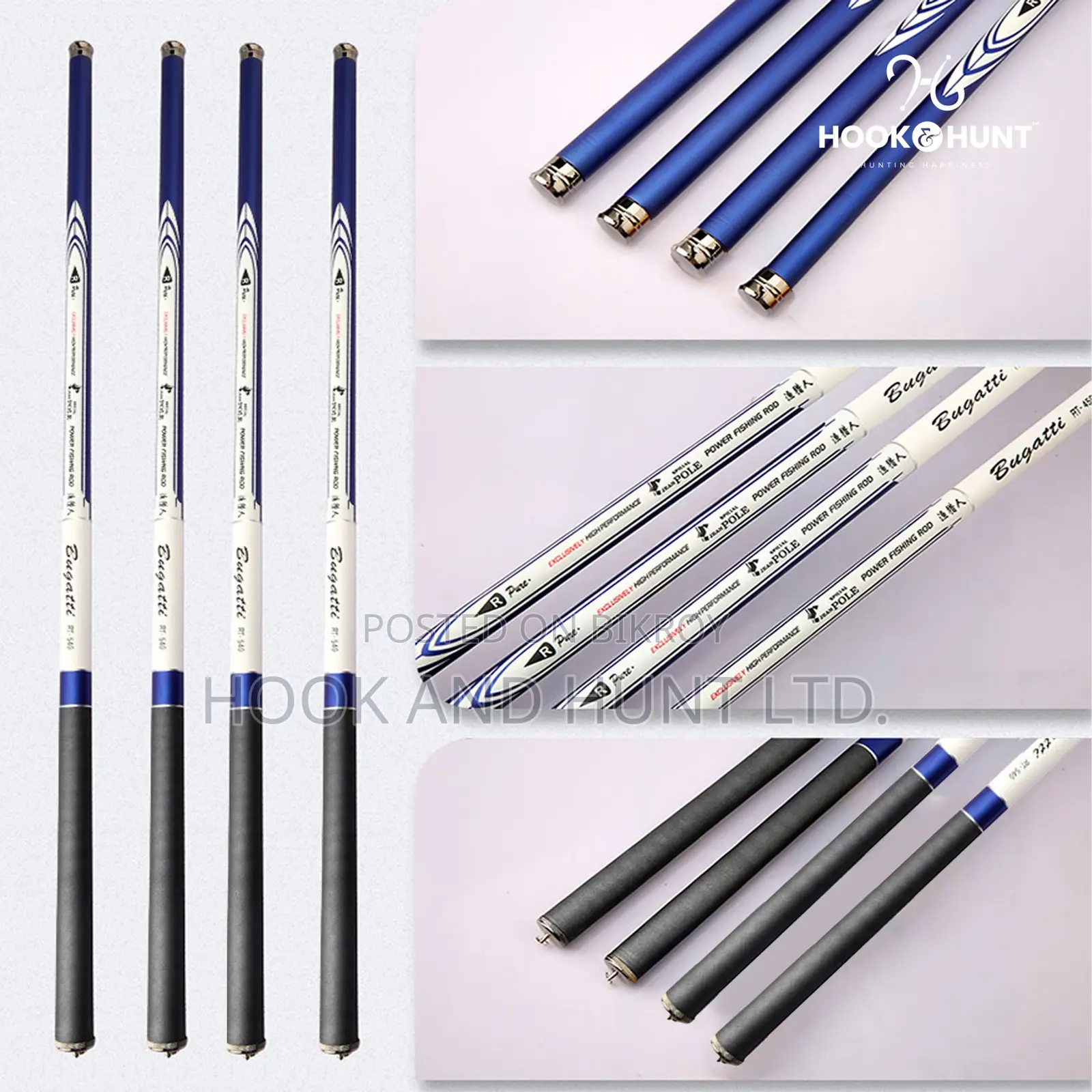 Carbon Stream Fishing Rod 3.6–7.2m Super Hard | Hook Hunt