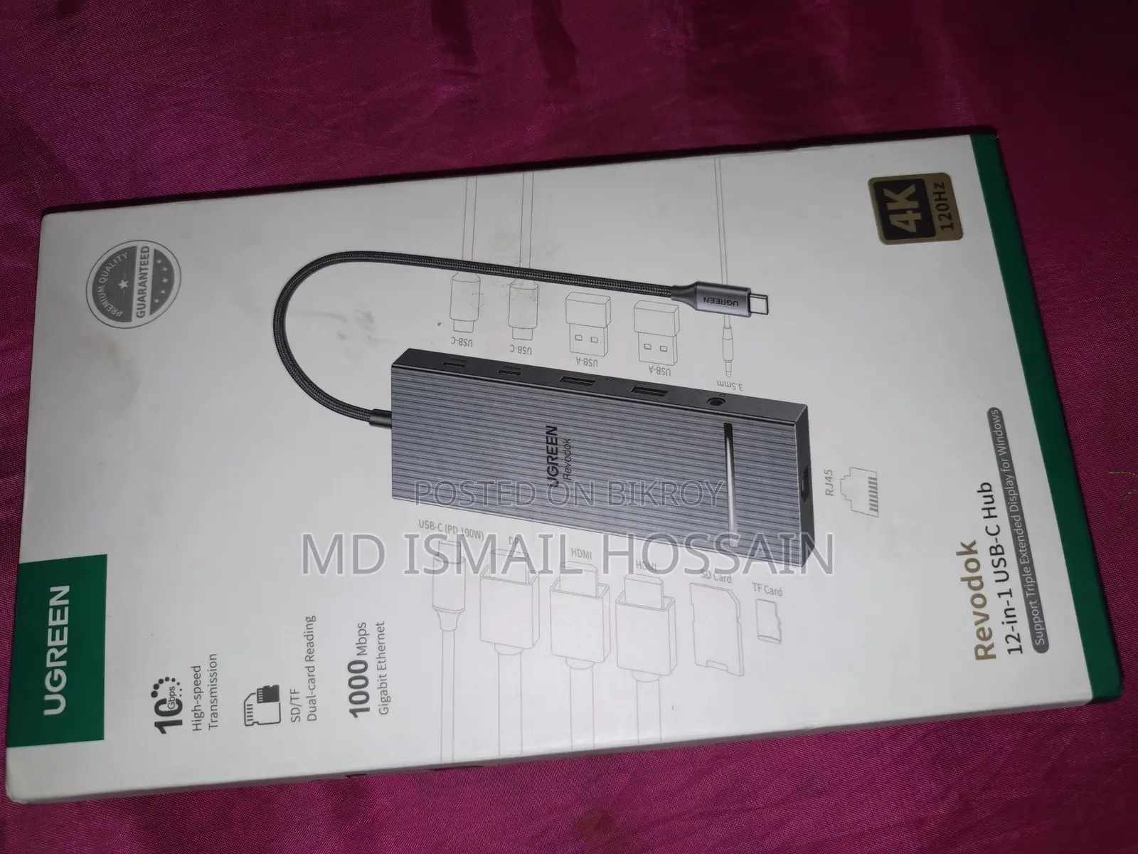 Ugreen Revodok 12-in-1 USB-C Hub | 4K HDMI 100W PD LAN SD Card