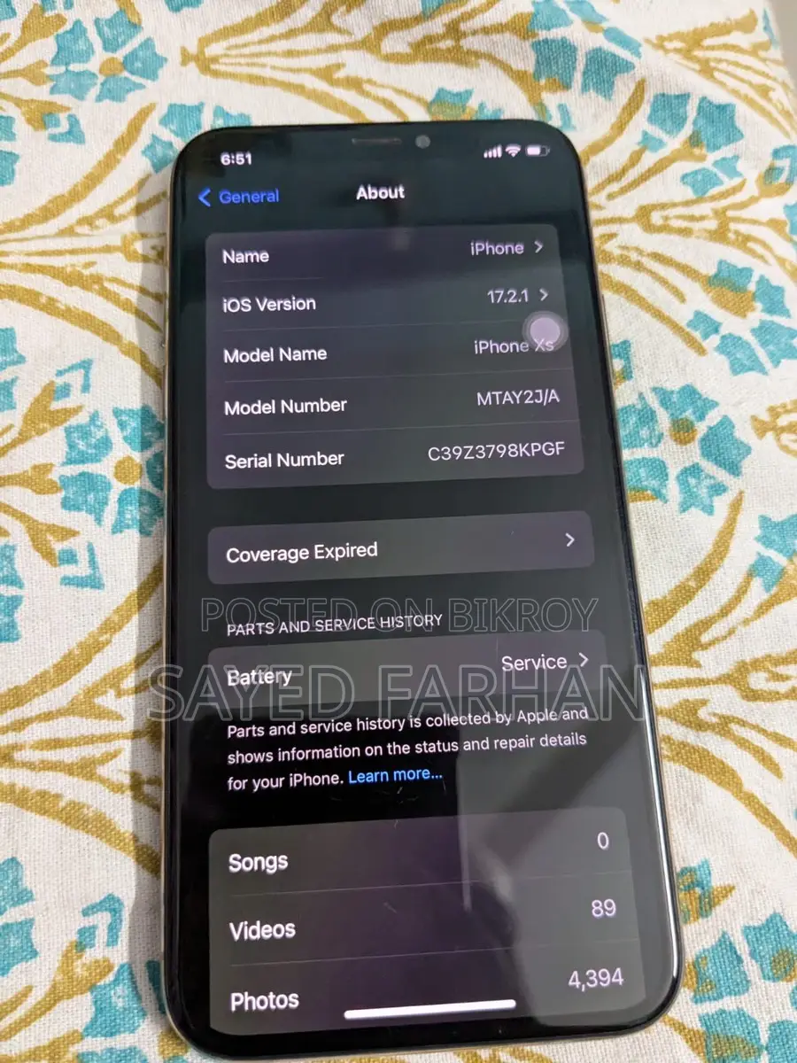 Apple iPhone XS gold (Used)
