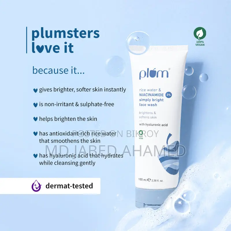 Plum Niacinamide Face Wash 100ml – Brightening | Original