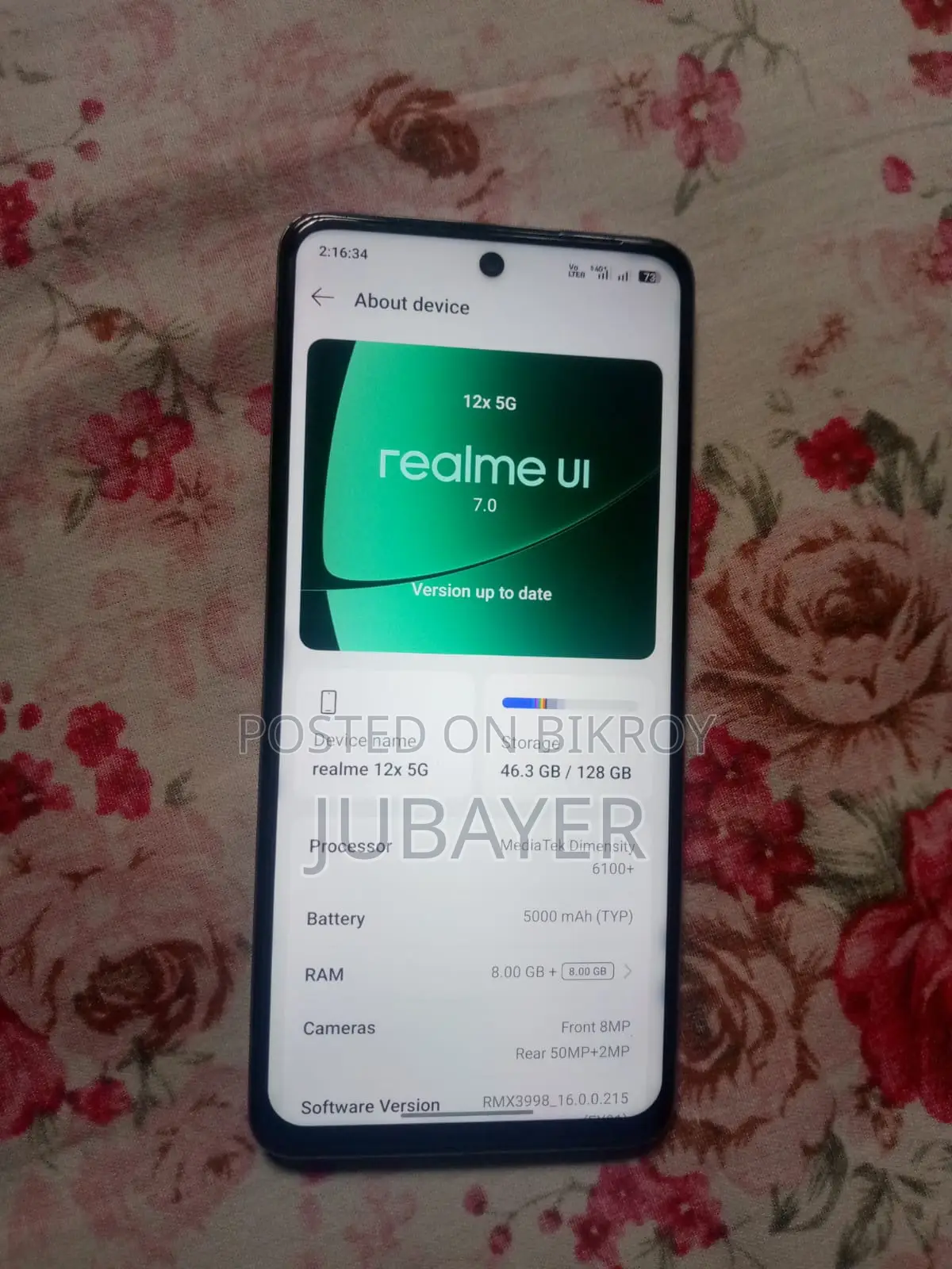 Realme 12X 5G 8/128 (Used)
