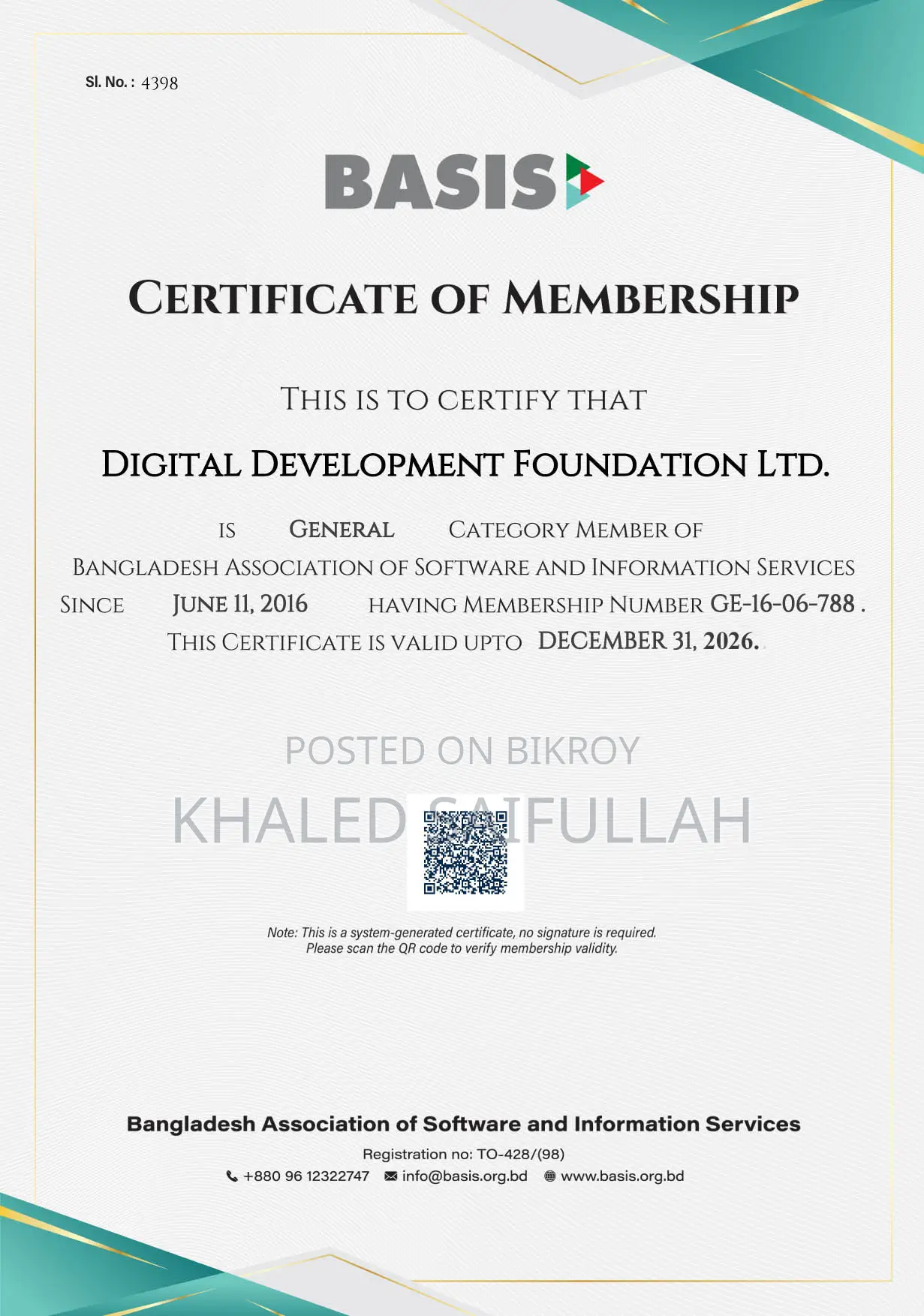 Ownership of an 18-year-old limited company for sale