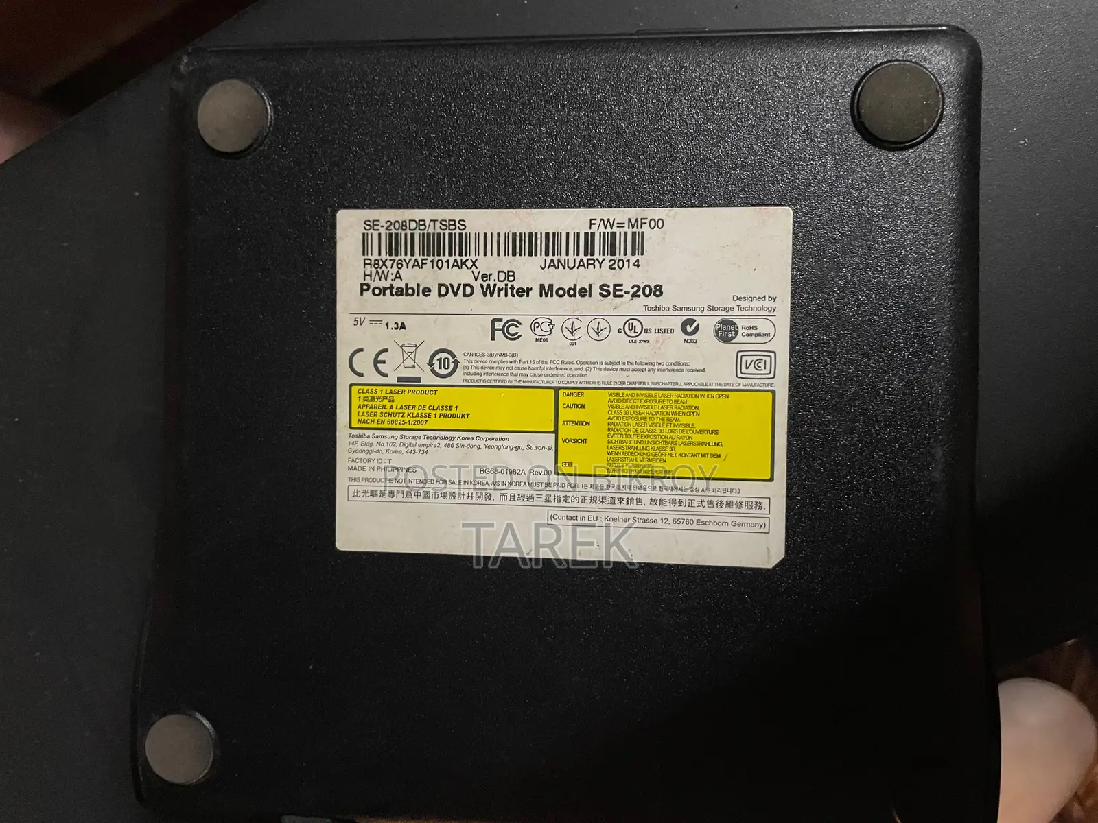 Samsung Portable DVD Writer SE-208