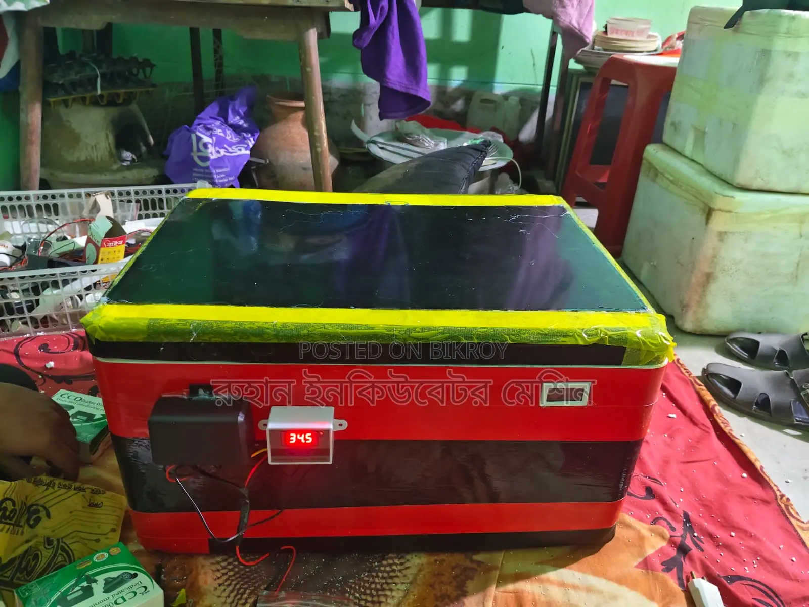 ফুল অটোমেটিক ইনকিউবেটর মেশিন ৮৮ ডিমের