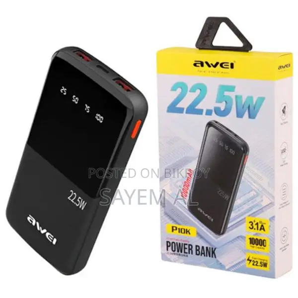 Awei P10K 22.5W 10000mAh Power Bank