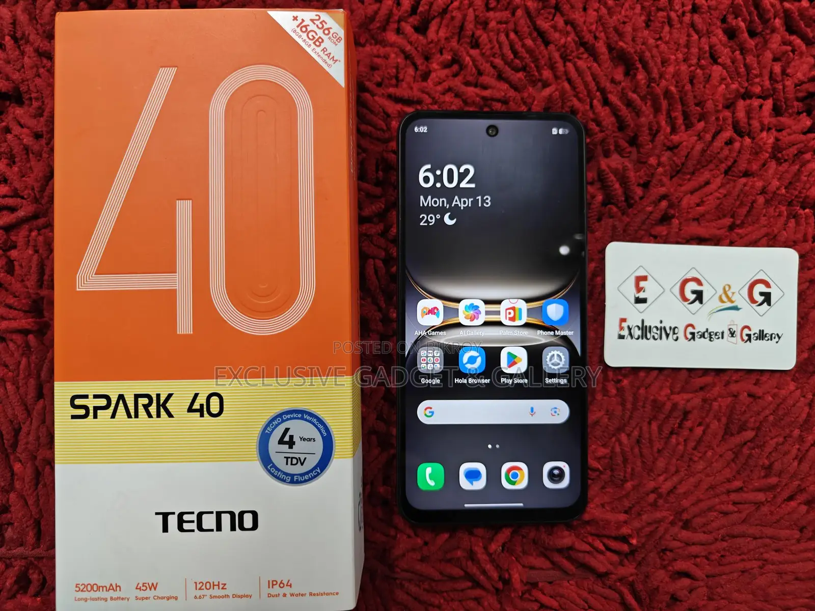 Tecno Spark 40 8+8/256gb Official (Used)