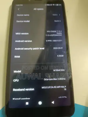 Xiaomi Redmi 6 রেম 4 রোম 64 (Used)