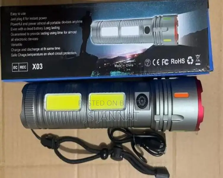 Super Power Rechargeable Metal Body Zoom Light