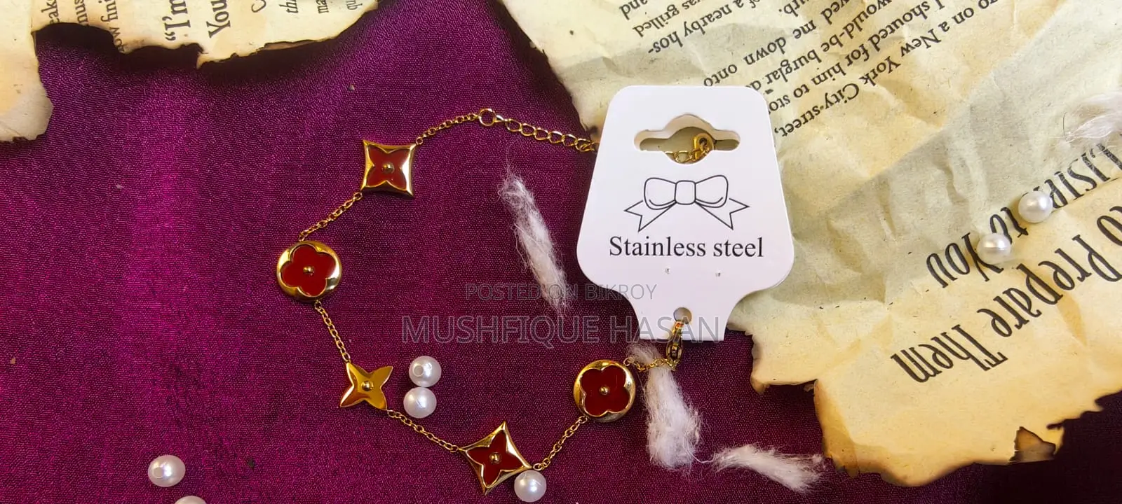Stainless Steel Bracelet and Necklace