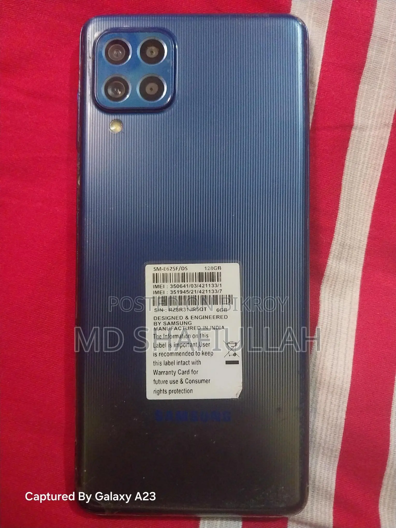 Samsung Galaxy F62 128 GB Blue