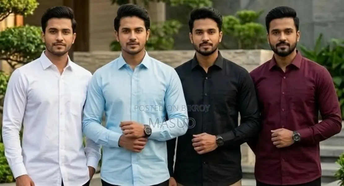 Solid Color Men's Shirt