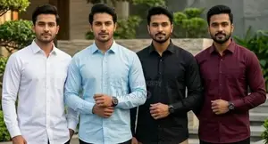 Solid Color Men's Shirt