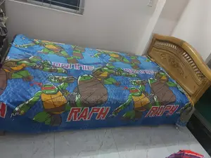 অরিজিনাল সেগুন কাঠের (৪ ফুটx৭ ফূট) খাট বিক্রয় *মেট্রেস-তোশক ফ্রি*