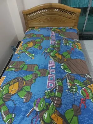 Original Teak Wood Bed (4ft x 7ft) for Sale - Mattress Included
