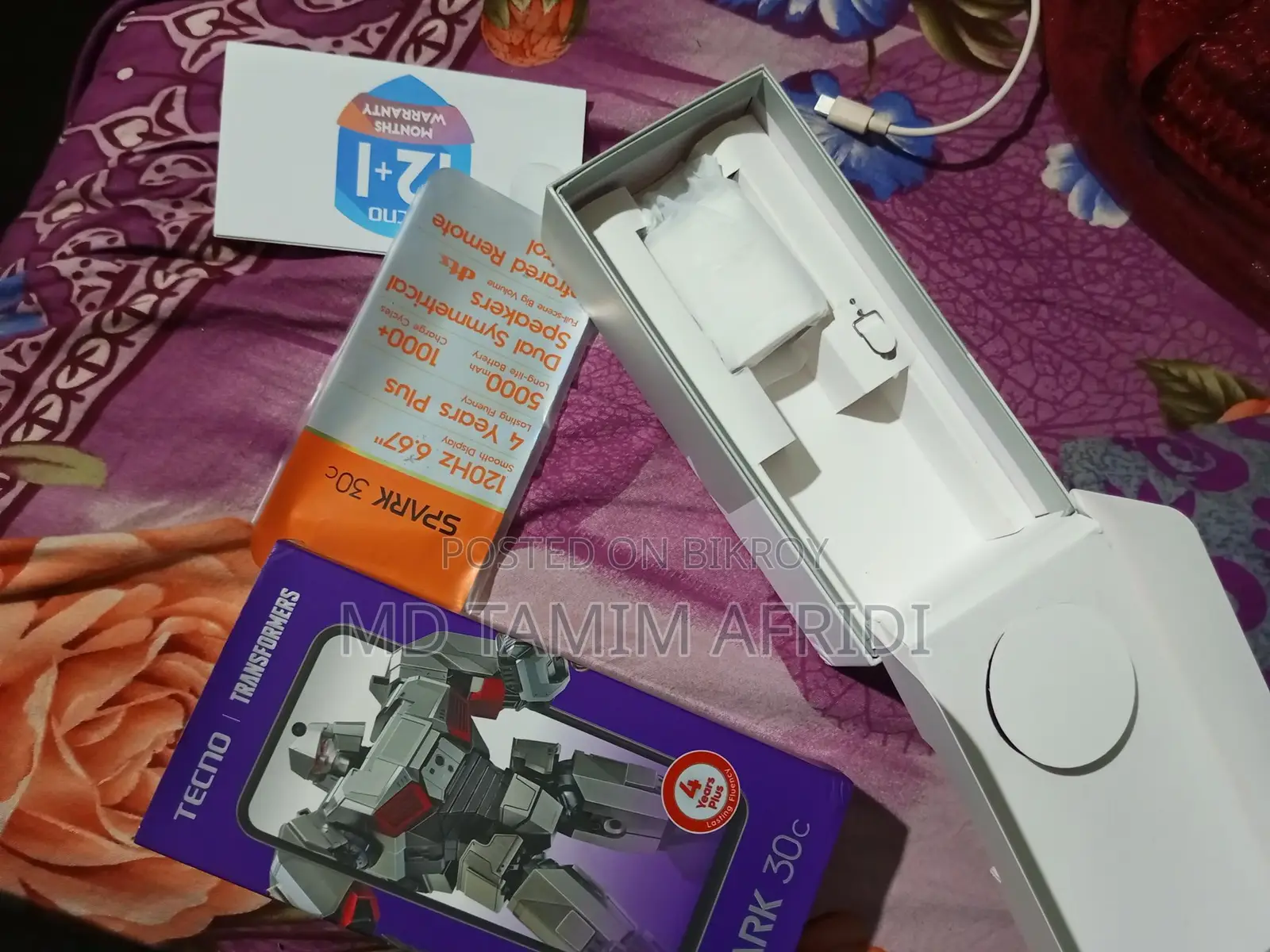 Tecno Spark 30c 6+6/128 (Used)