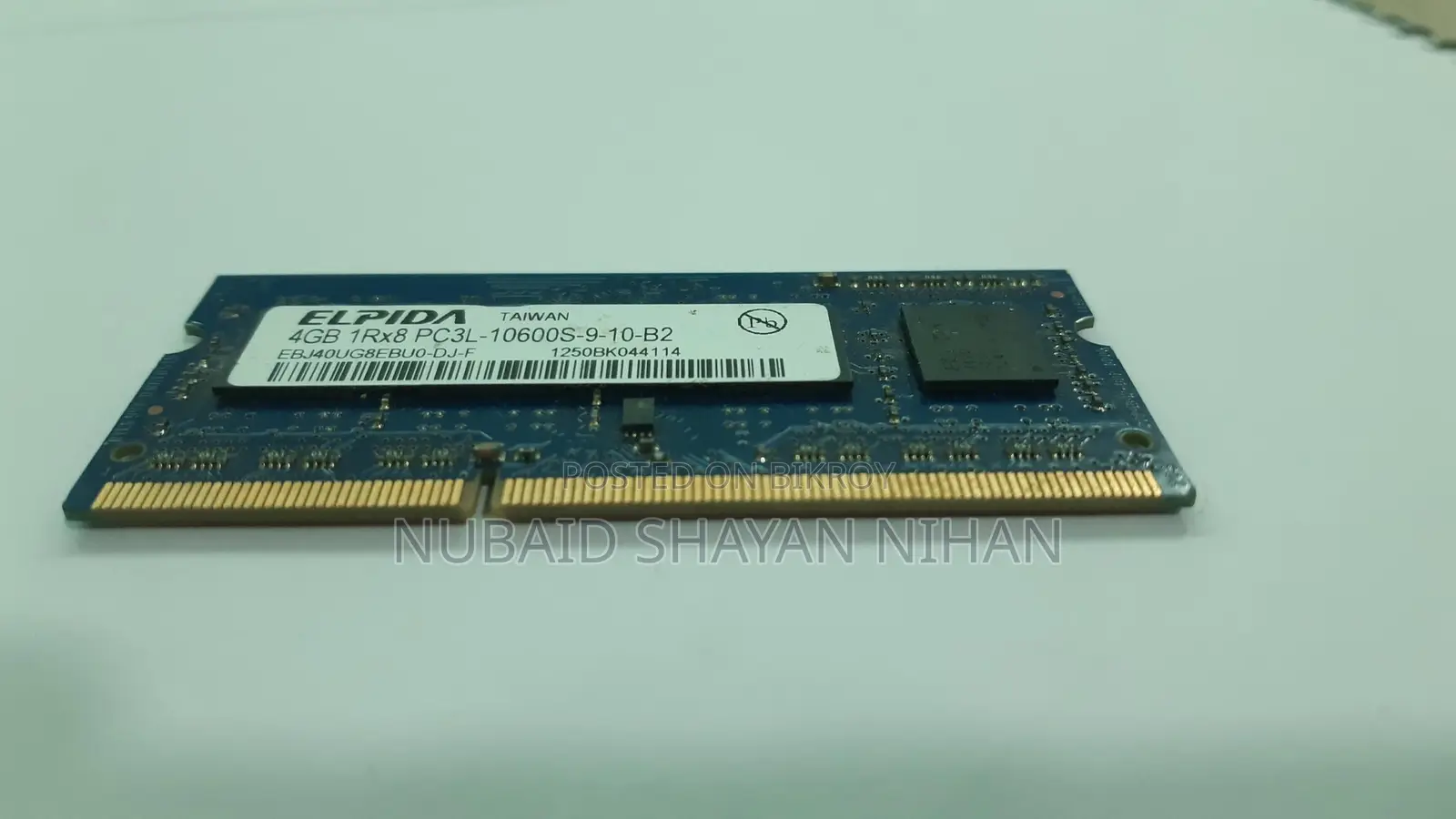 Elpida 4GB 1Rx8 PC3L DDR3