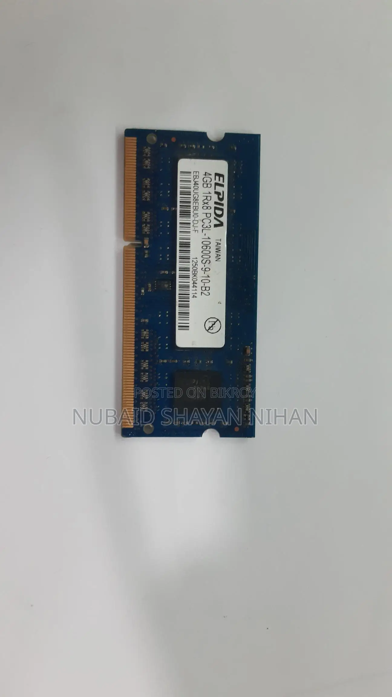 Elpida 4GB 1Rx8 PC3L DDR3