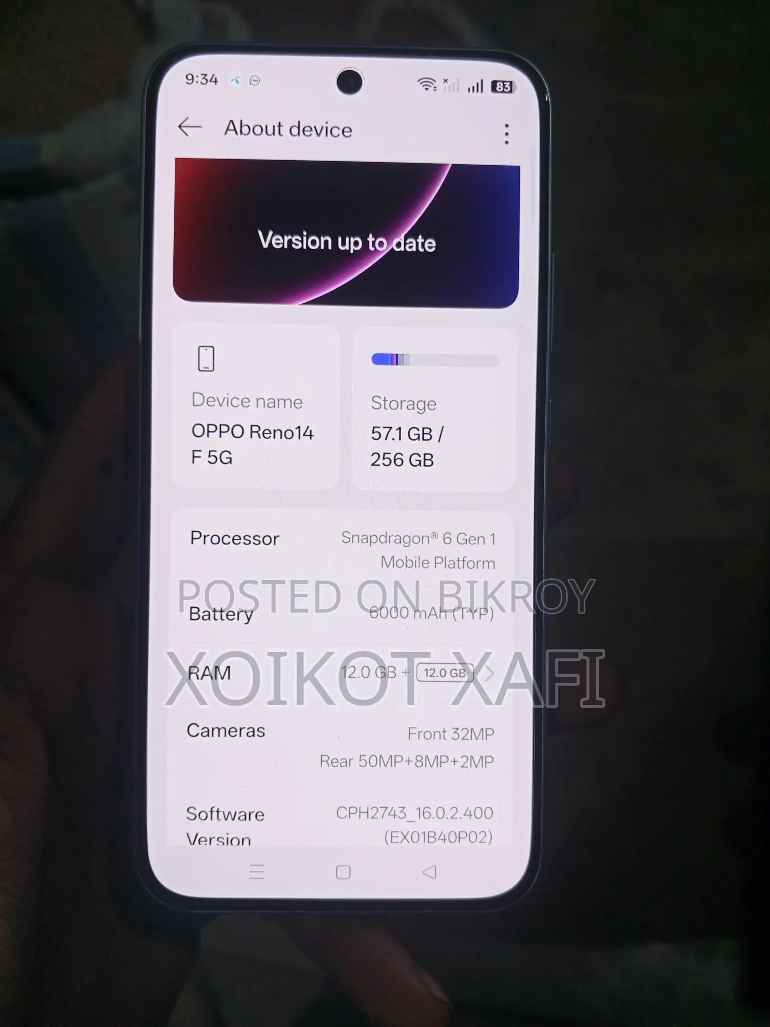 OPPO Reno 14F 12/256 (Used)