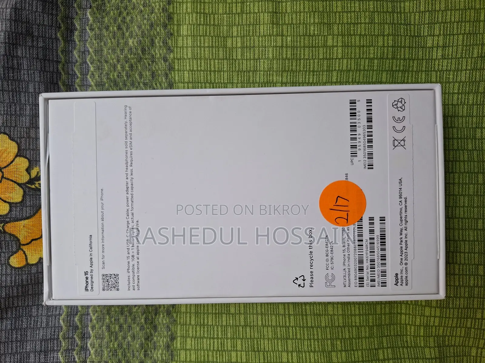 Apple iPhone 15 128GB e-SIM (Used)