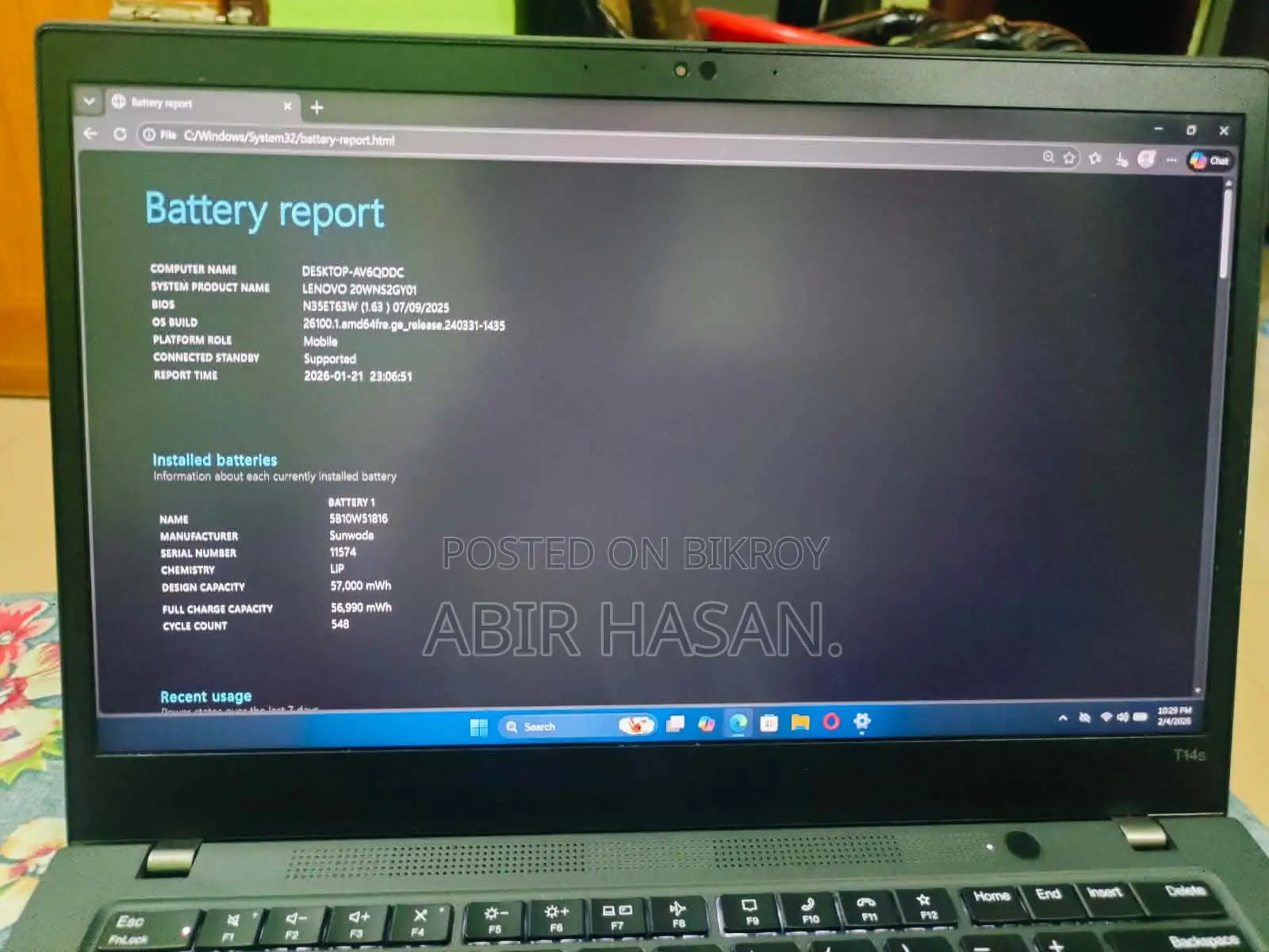 Lenovo thinkpad T14s