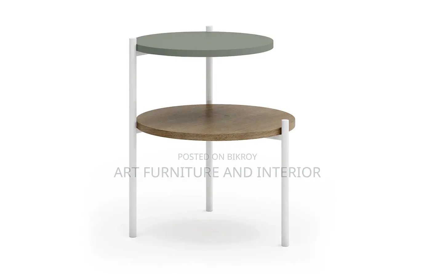 Mild Steel Sofa Side Table - 01