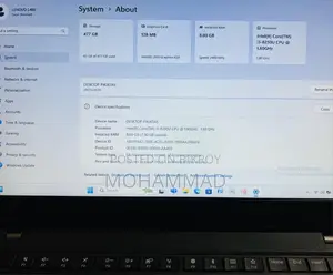 LENOVO I5-8TH | 8GB 2666 BUS | 512GB NVME SSD | 3 HOURS BACKUP