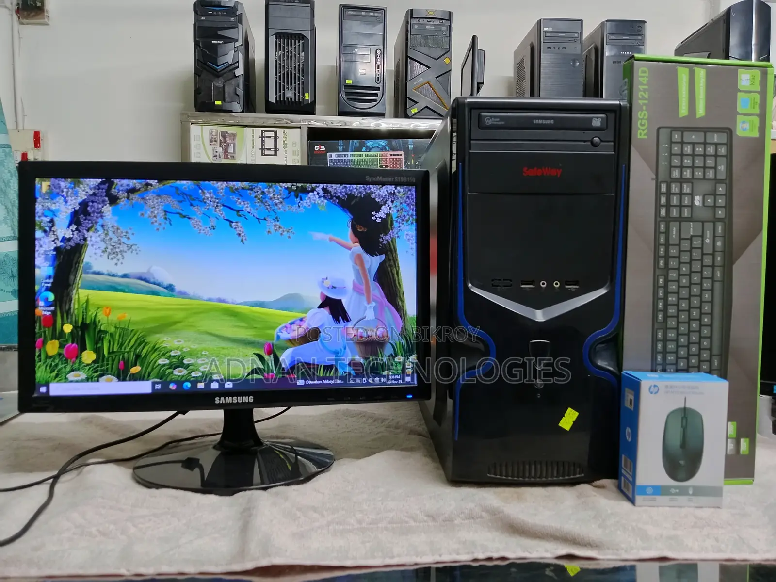 Full Desktop Setup | Intel Dual Core + Samsung 19″ LED Monitor