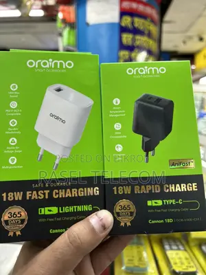 Oraimo Cannon 18D 18W Fast Charger (Type-C) - Original