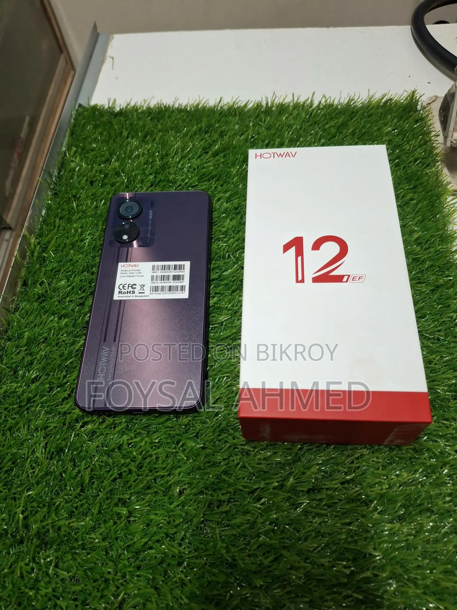 Hotwav note 12 4+128 (Used)