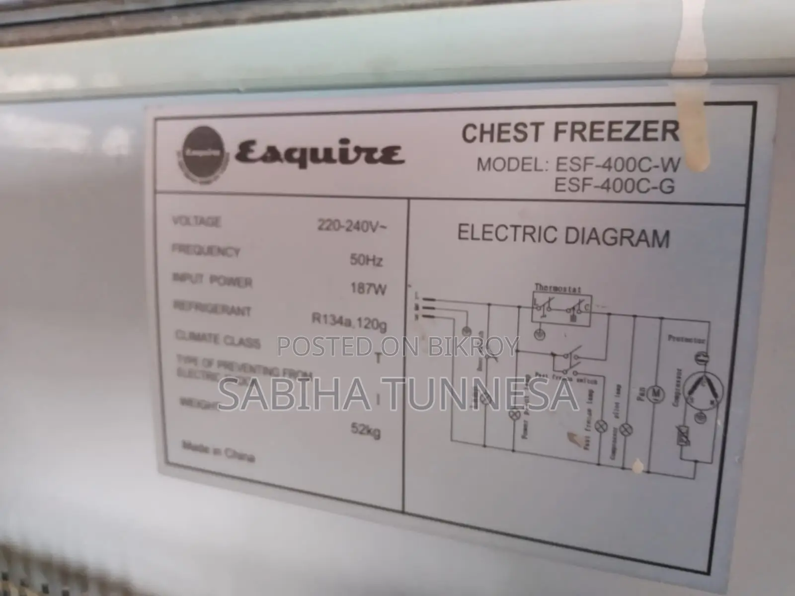 Second Hand Deep Freezer for Sale