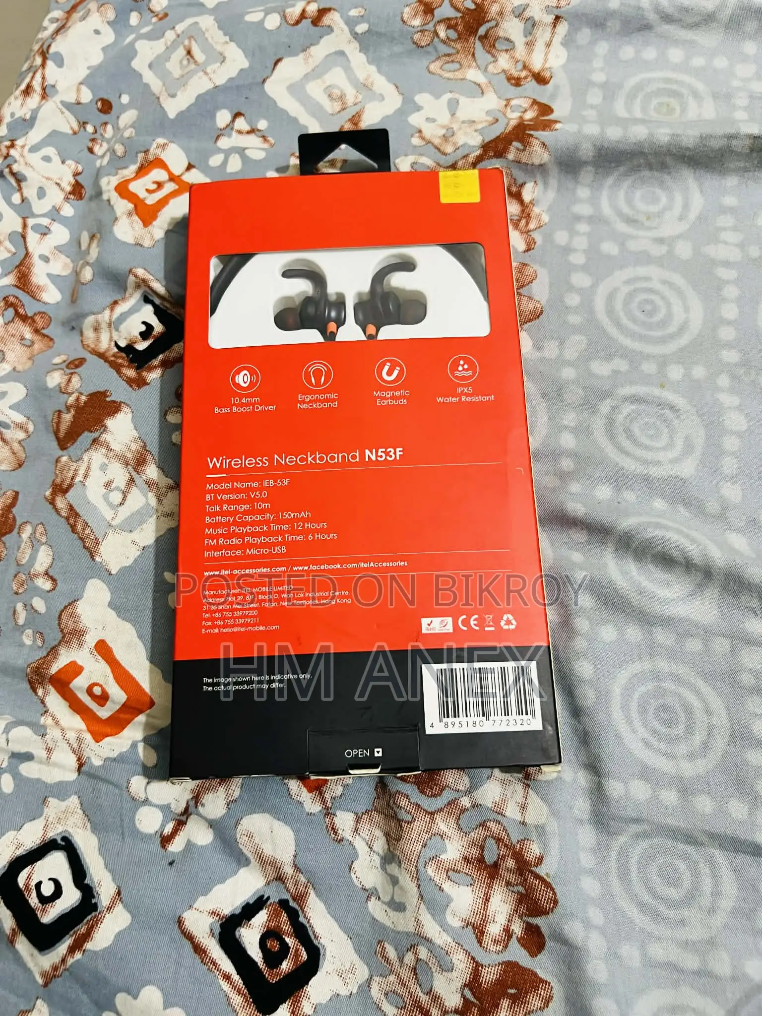 N53f Neckband Headphones
