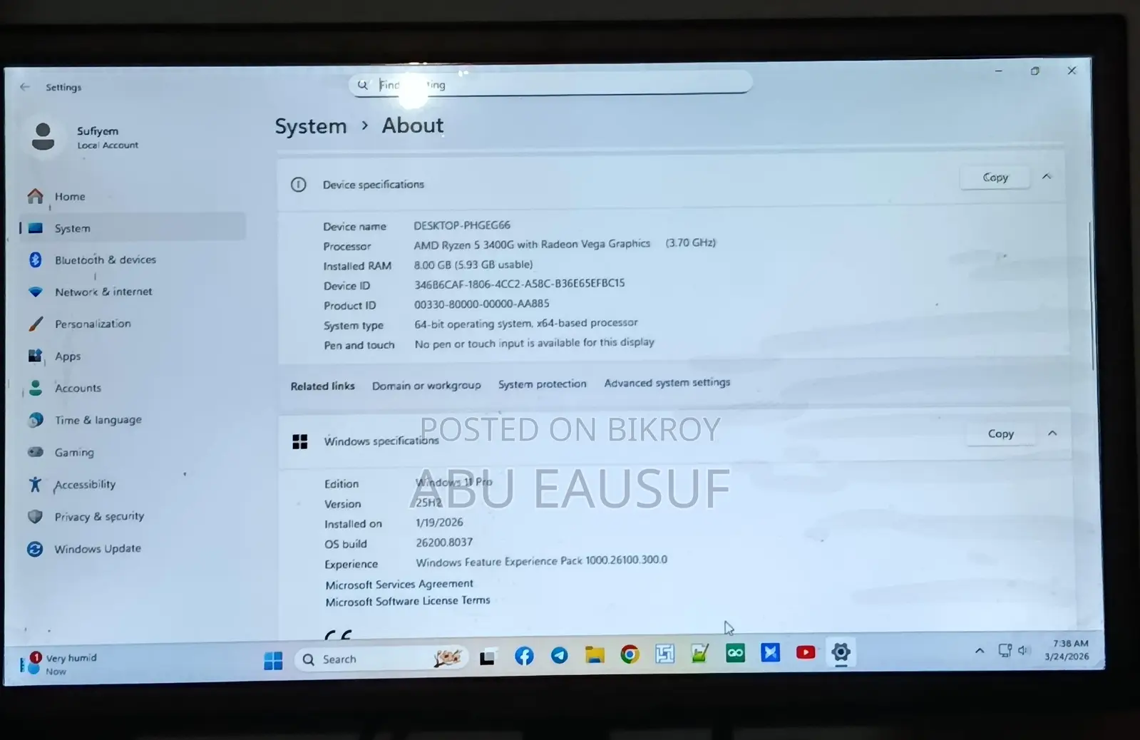Desktop Computer For Sell