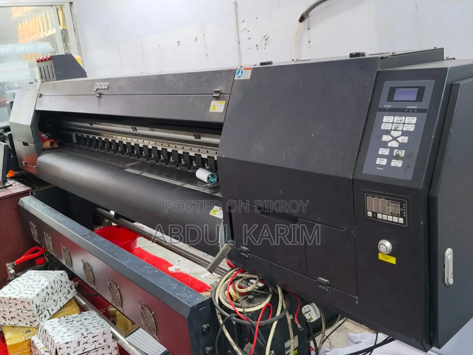 PVC Banner Machine Grondo Dx5 হেড ছাড়া বিক্রি করা হবে