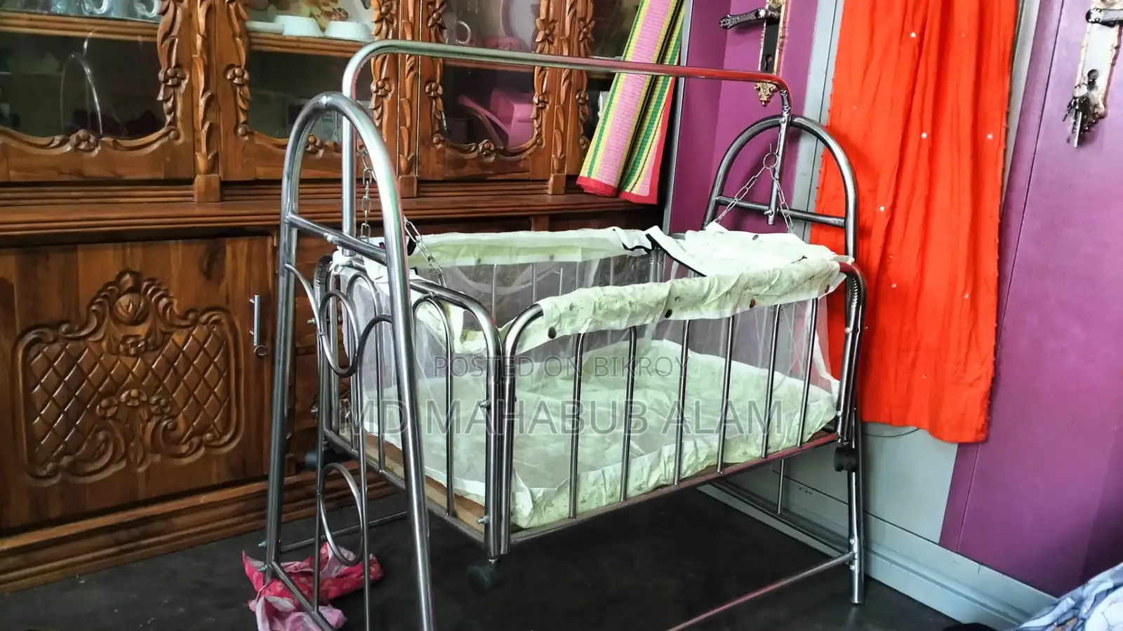 Stainless Steel Baby Cradle