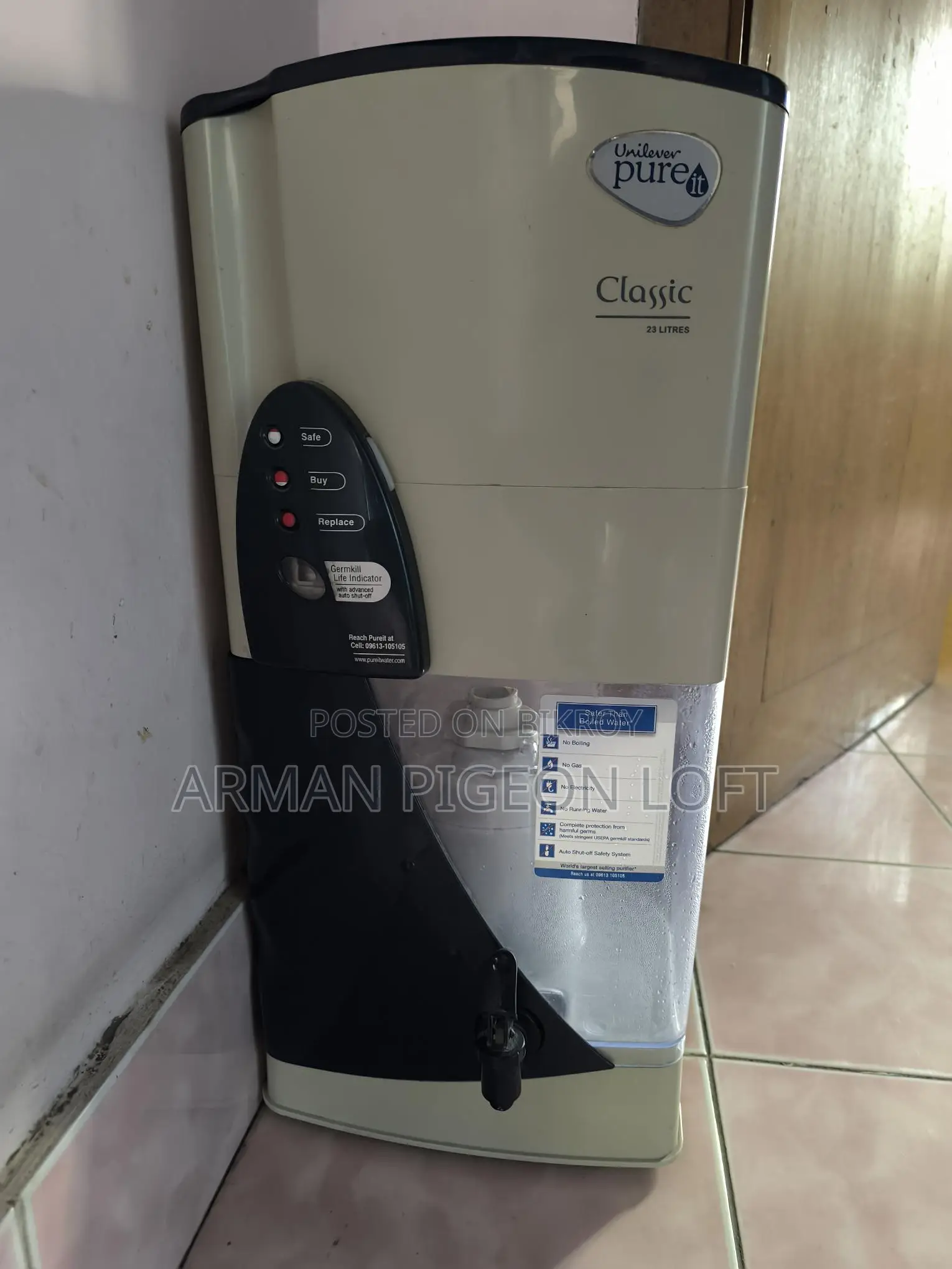 Pure it brand water purifier 23 ltr