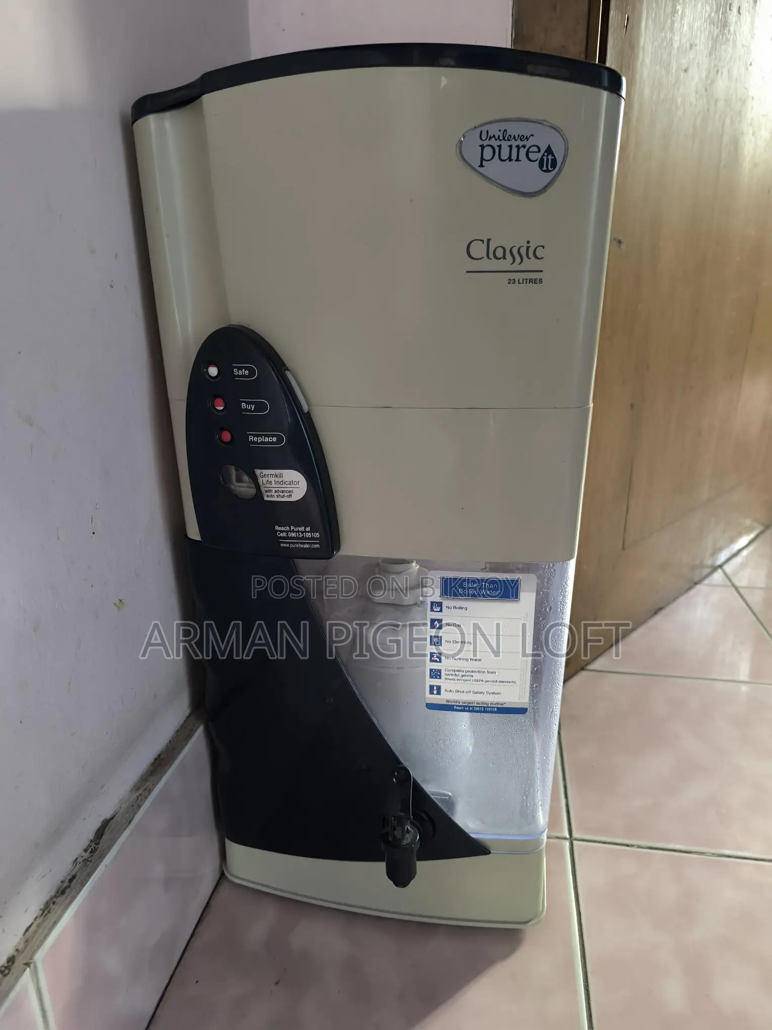 Pure it brand water purifier 23 ltr