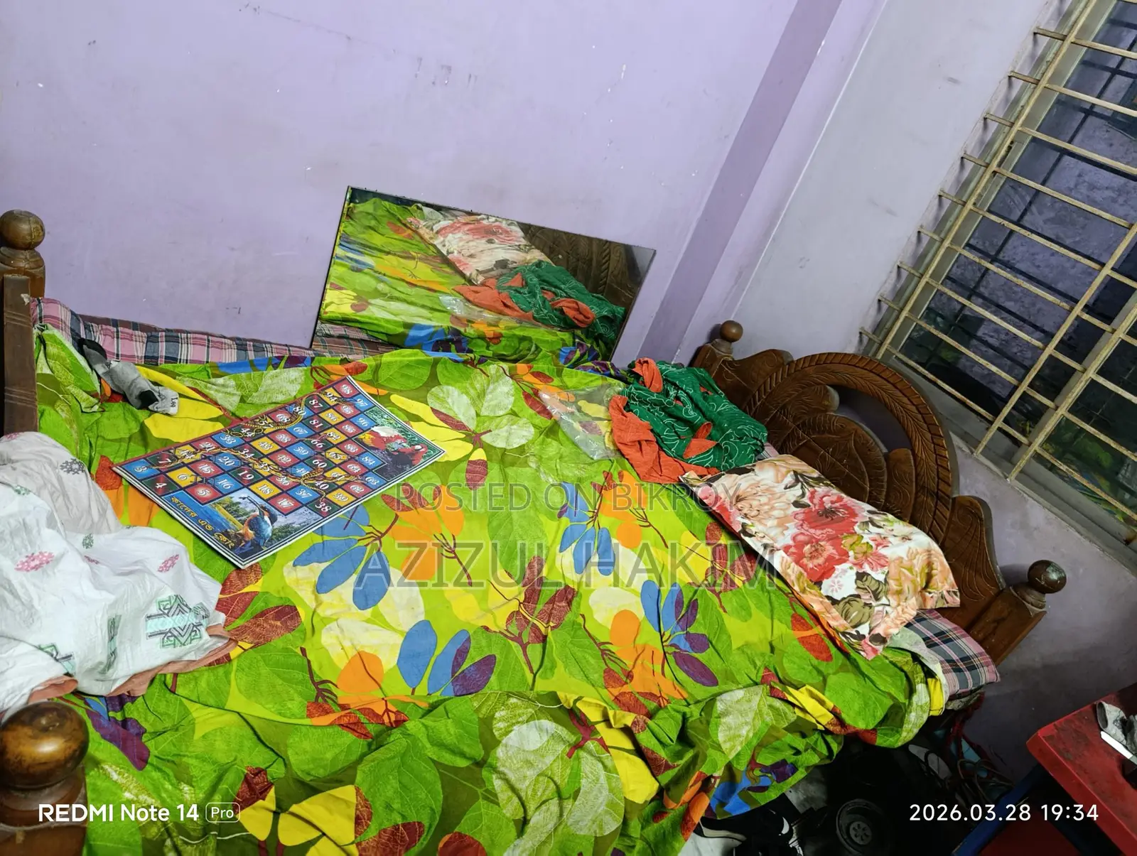​অল্প ব্যবহৃত উন্নত মানের [খাটের সাইজ - যেমন: কিং সাইজ/কুইন সাইজ]