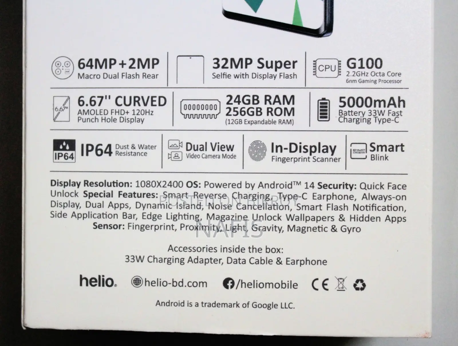 Helio 100 256 GB