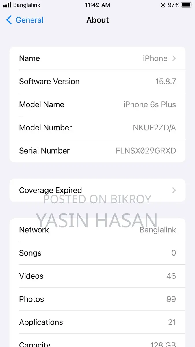 Apple iPhone 6 Plus ` (Used)