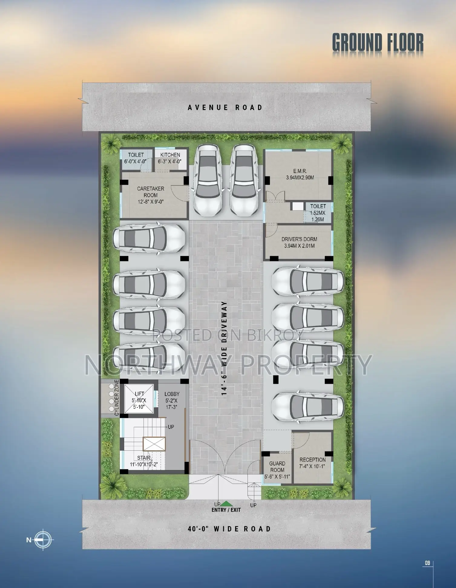 East Facing 4-Bedroom Apartment near Jolshiri