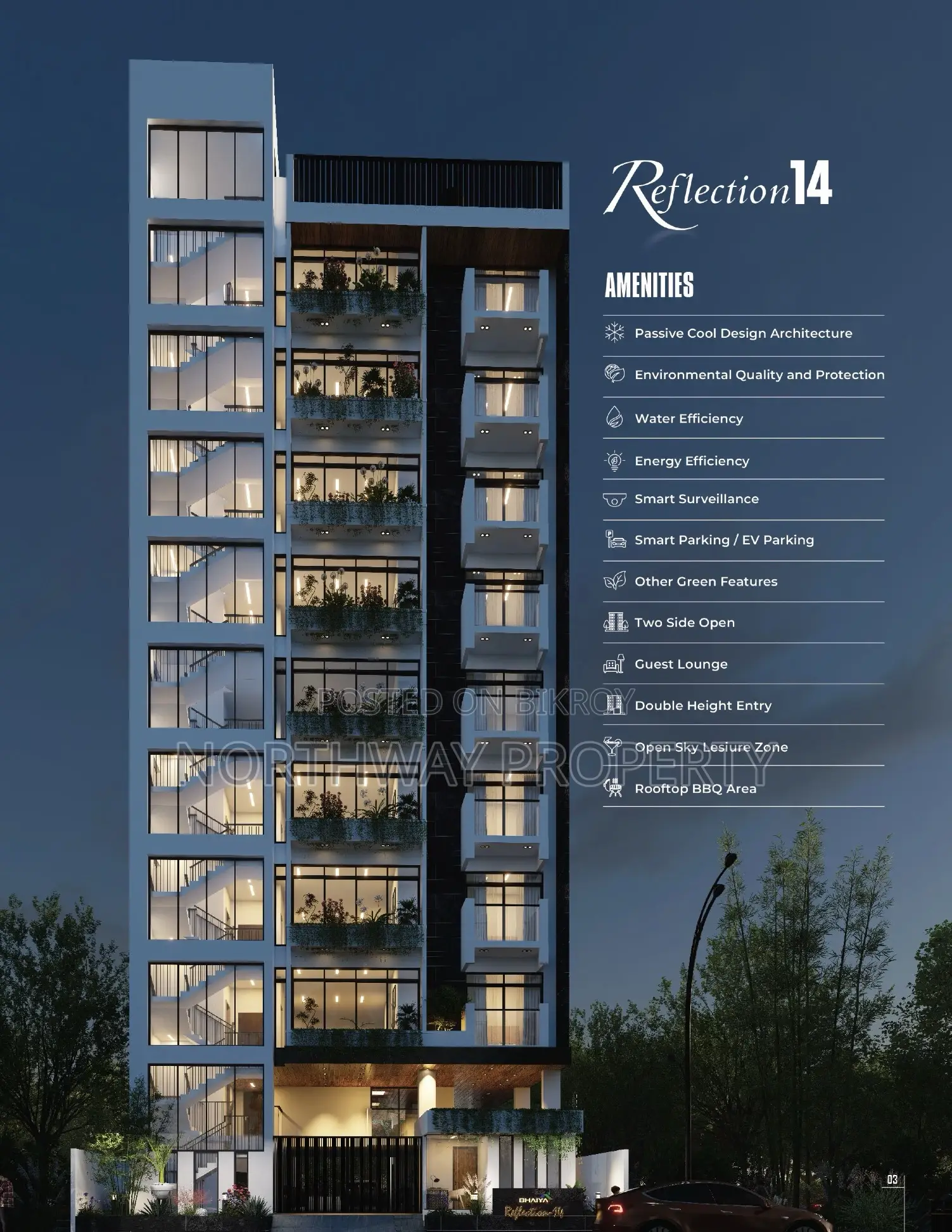 East Facing 4-Bedroom Apartment near Jolshiri