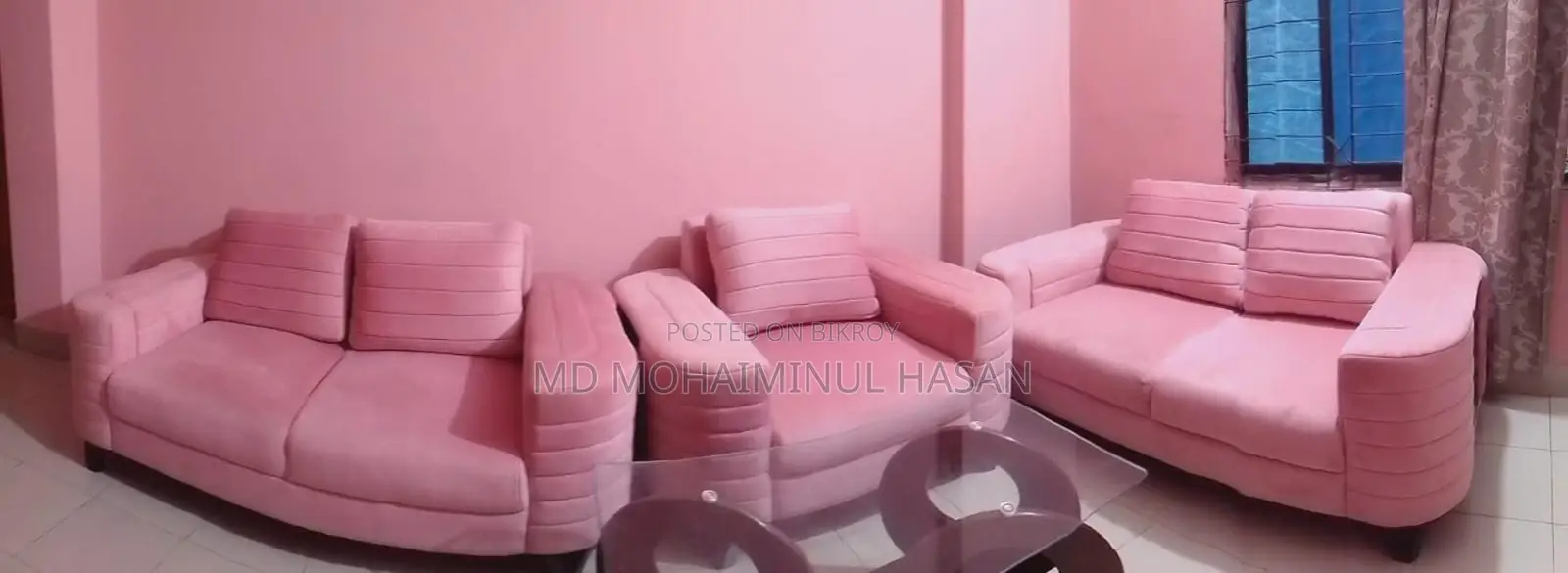 2 pieces double sofa, 1 piece single sofa for sale