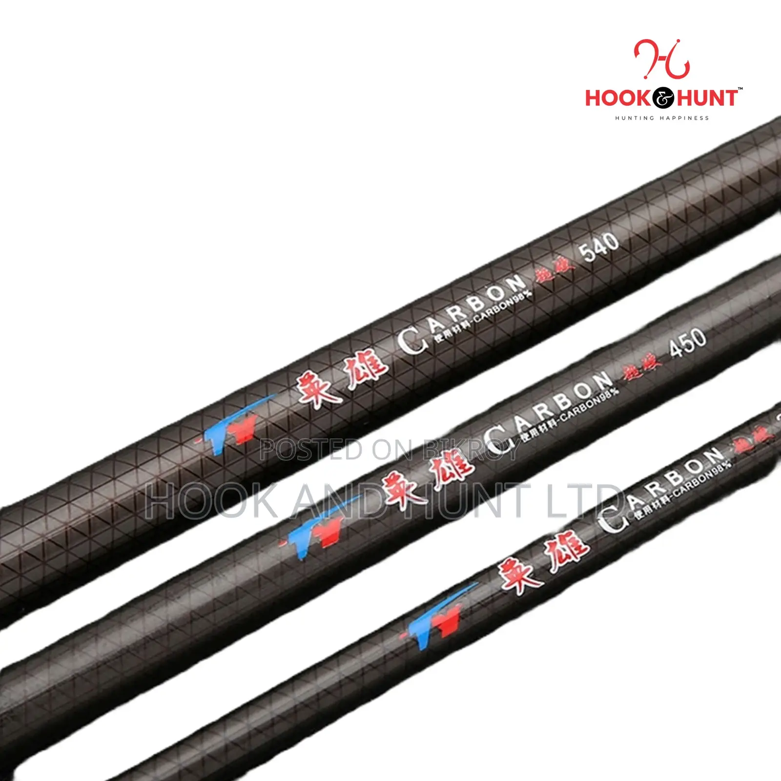 Alpha Carbon Rock Fishing Rod 3.0–4.5m | Hook Hunt