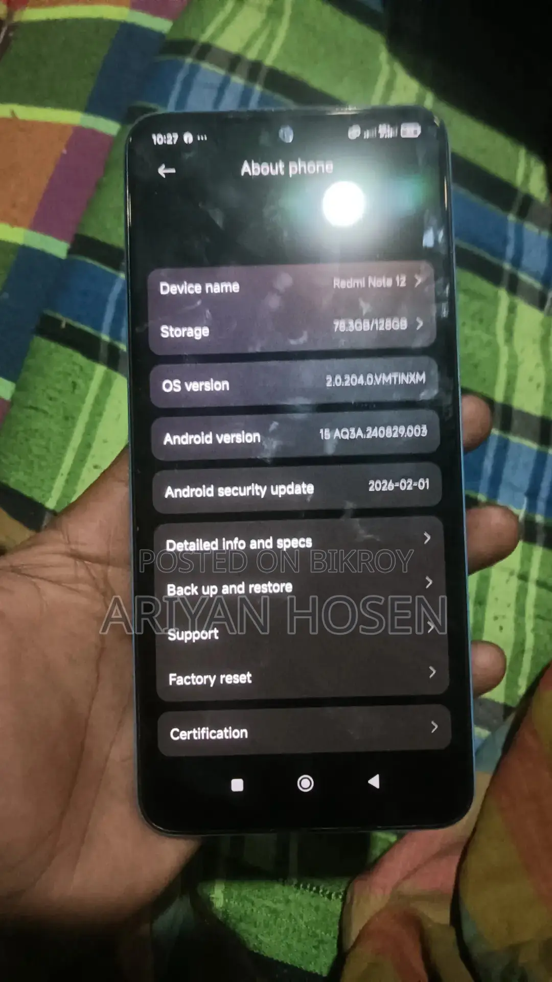 Xiaomi Redmi Note 12 6/128 (Used)