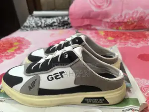 A pair of shoes for sale.