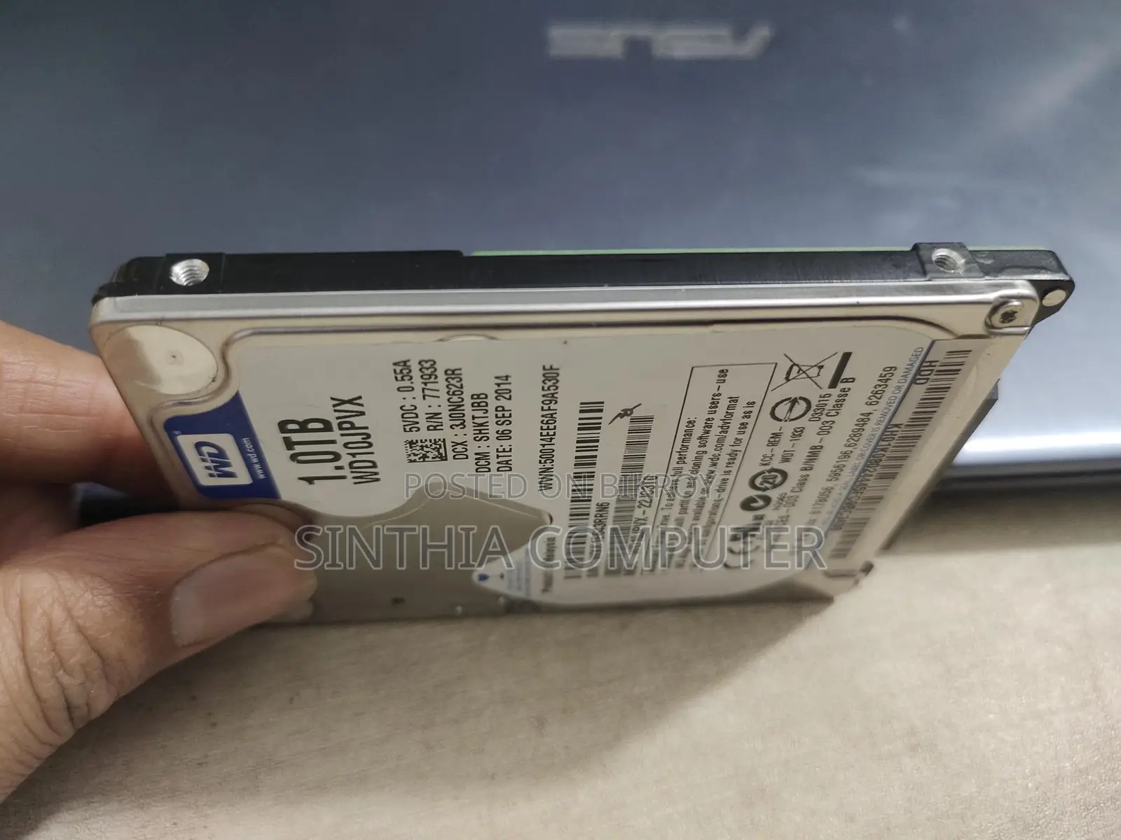 WD 1 TB Laptop HDD with 100% Health and Performance