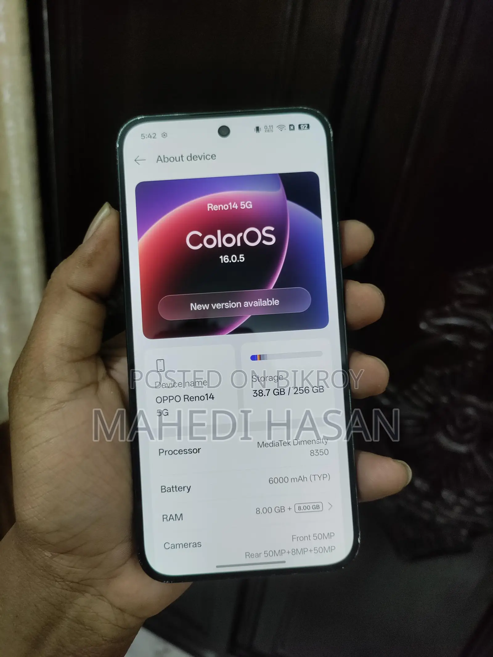 OPPO Reno 14 5G 8/256 (Used)