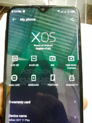 Infinix Hot 11 Play 4/64 (Used)
