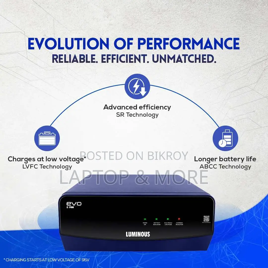 Offer! Luminous Evo D 700 12v IPS 5 LED 3 Fan 2 Hours Backup 2y Warranty