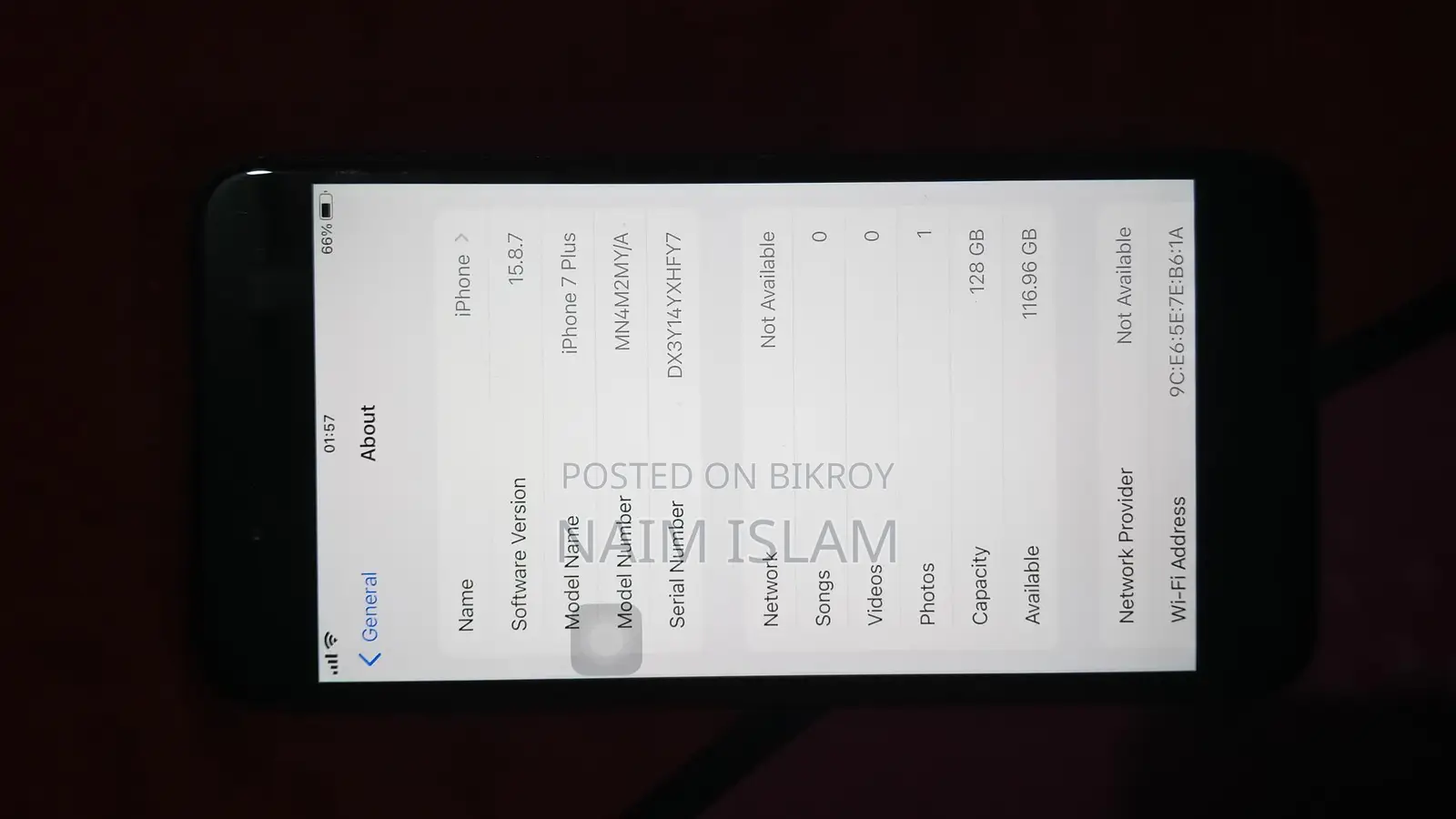 Apple iPhone 7 Plus . (ব্যবহৃত)